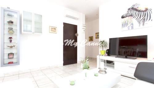 Appartement de 3 chambres a Cannes a 500 m de la plage avec balcon et wifi