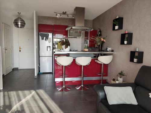 Appartement de 40m² avec terrasse proche plages