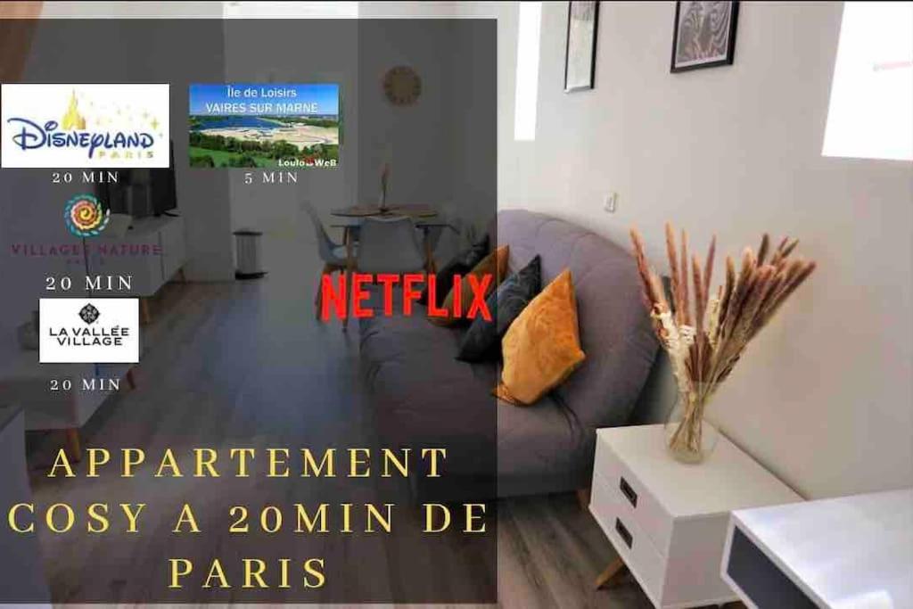 Appartement Appartement duplex proche Disney et PARIS 13 Rue Louis Bectard 77360 Vaires-sur-Marne