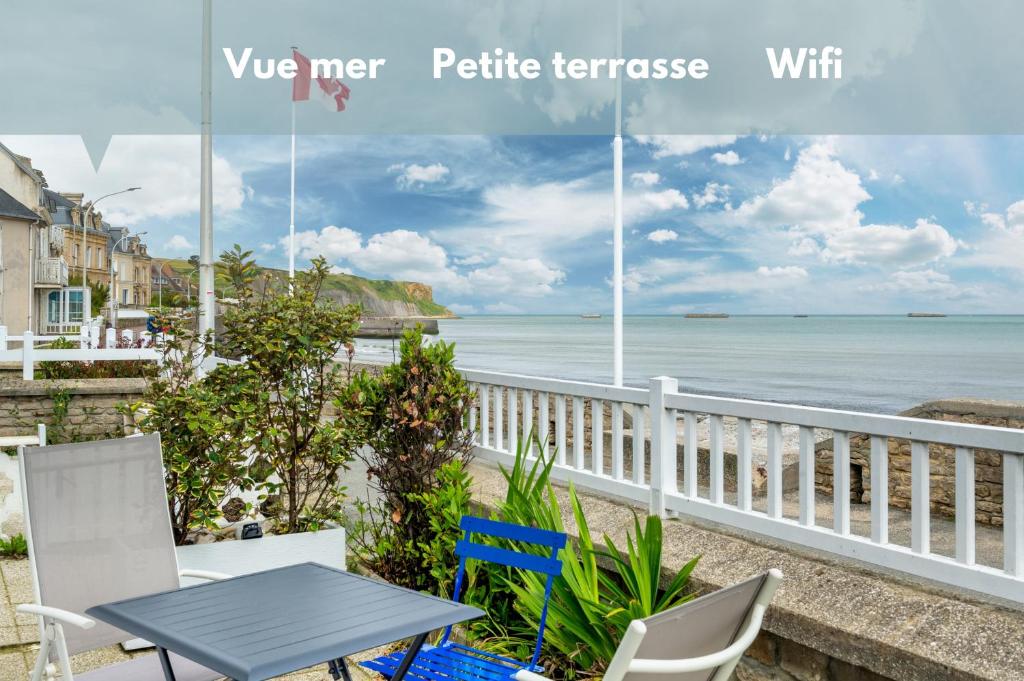 Appartement en front de mer avec terrasse et vue mer Quai du Canada, 14117 Arromanches-les-Bains