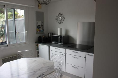 Appartement en rez de plage