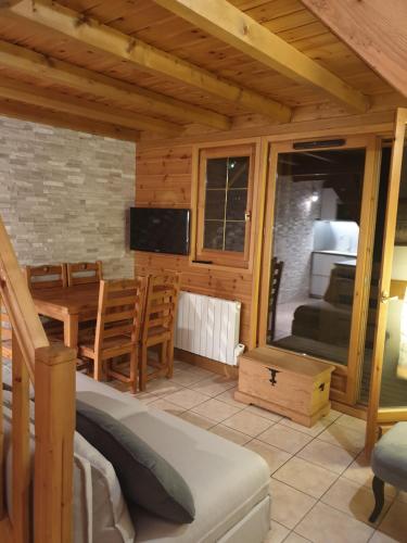 Appartement face pistes avec balcon avec garage et parking