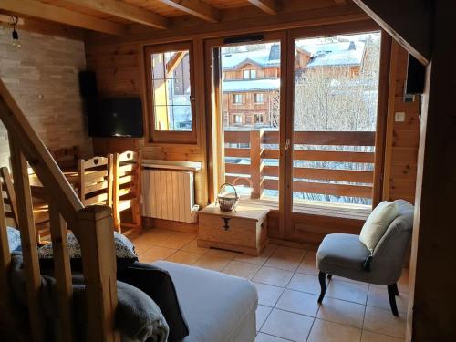 Appartement face pistes avec balcon avec garage et parking