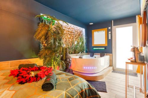 Appartement hammam & jacuzzi