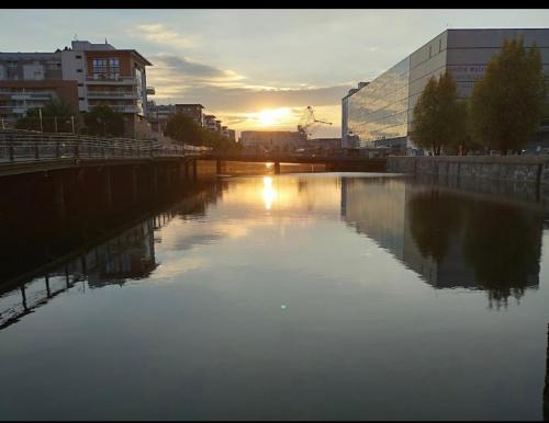 Appartement haut standing F2 Rivetoile Strasbourg centre parking gratuit terrasse