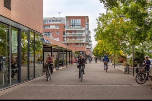 Appartement haut standing F2 Rivetoile Strasbourg centre parking gratuit terrasse