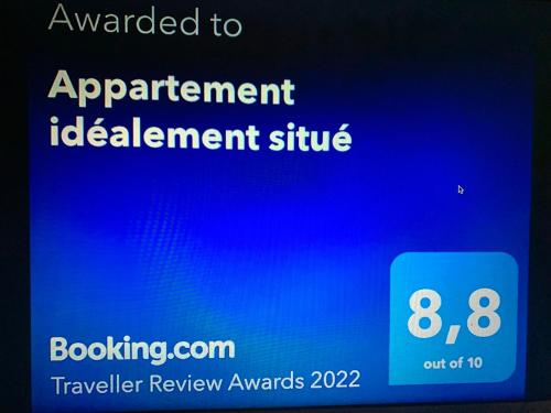 Appartement idéalement situé wifi disponible