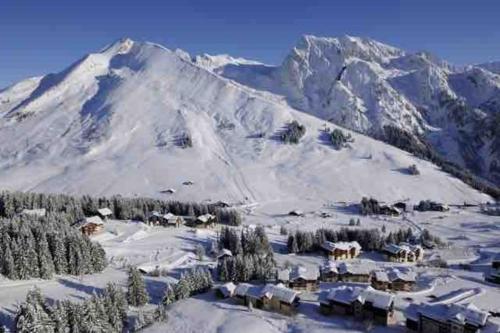 Appartement la Clusaz avec terrasse sur les pistes de ski