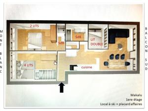 Appartement La Plagne, 4 pièces, 8 personnes - FR-1-455-36
