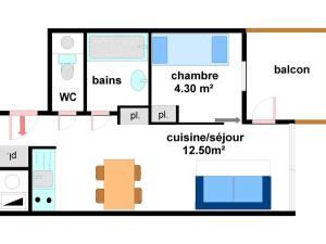 Appartement Lanslevillard, 2 pièces, 4 personnes - FR-1-508-174