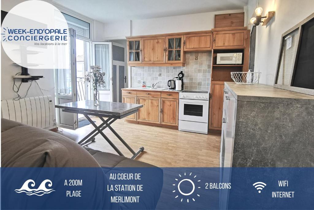 Appartement Le bord de plage 40 Avenue du Centre, 62155 Merlimont