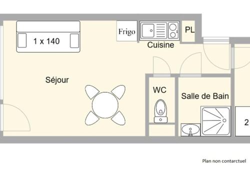 Appartement Les Saisies, 1 pièce, 4 personnes - FR-1-594-153