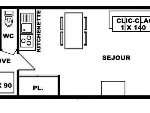 Appartement Les Saisies, 1 pièce, 4 personnes - FR-1-594-88