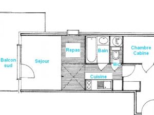 Appartement Appartement Les Saisies, 2 pièces, 4 personnes - FR-1-293-121 170/184  Rue Des PÃ©riots -  - 73620 Les Saisies Rhône-Alpes