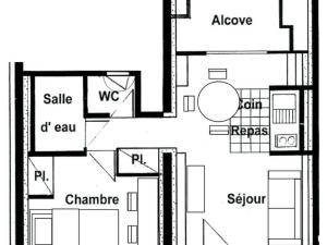 Appartement Appartement Les Saisies, 2 pièces, 4 personnes - FR-1-293-159 199 Avenue Des Jo -  - 73620 Les Saisies Rhône-Alpes