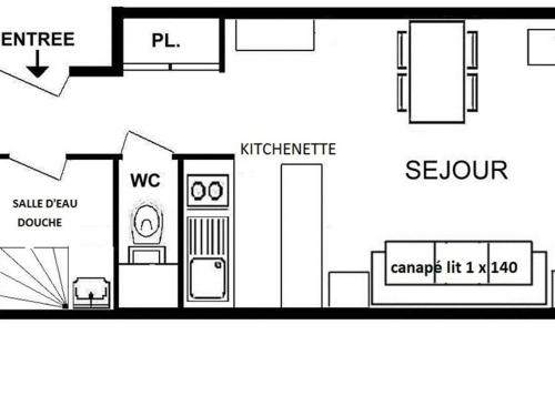 Appartement Les Saisies, 2 pièces, 5 personnes - FR-1-594-121