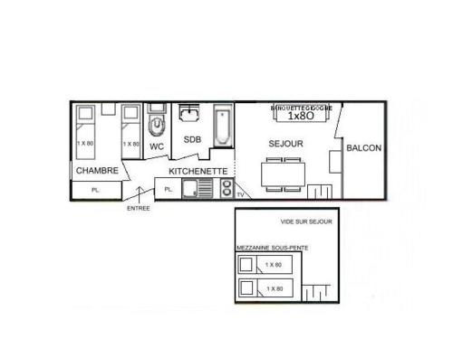 Appartement Les Saisies, 2 pièces, 5 personnes - FR-1-594-305