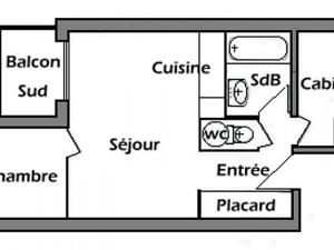 Appartement Appartement Les Saisies, 2 pièces, 6 personnes - FR-1-293-126 11 Rue Du Mirantin -  - 73620 Les Saisies Rhône-Alpes