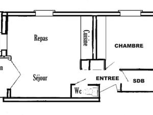 Appartement Appartement Les Saisies, 2 pièces, 6 personnes - FR-1-293-371 Les Saisies 73620 Hauteluce Rhône-Alpes