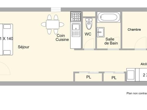 Appartement Les Saisies, 2 pièces, 6 personnes - FR-1-594-203