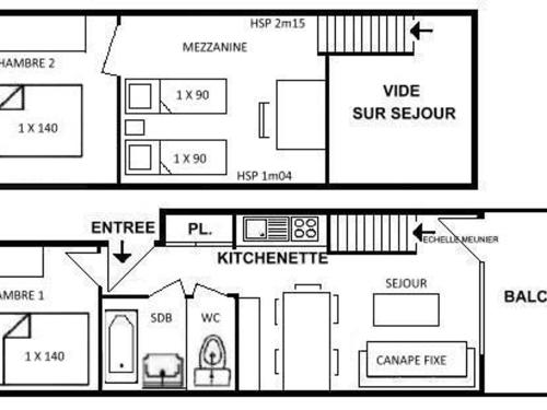 Appartement Les Saisies, 3 pièces, 6 personnes - FR-1-594-58