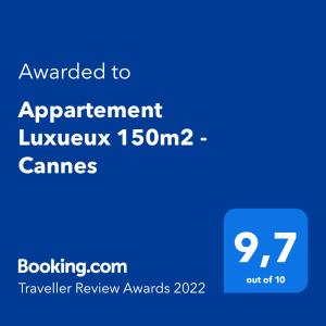 Appartement Appartement Luxueux 150m2 - Cannes 64 Avenue Jean de Noailles 06400 Cannes Provence-Alpes-Côte d\'Azur