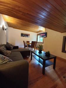 Appartement mansardé dans maison avec jardin en bord de piste, vue montagne