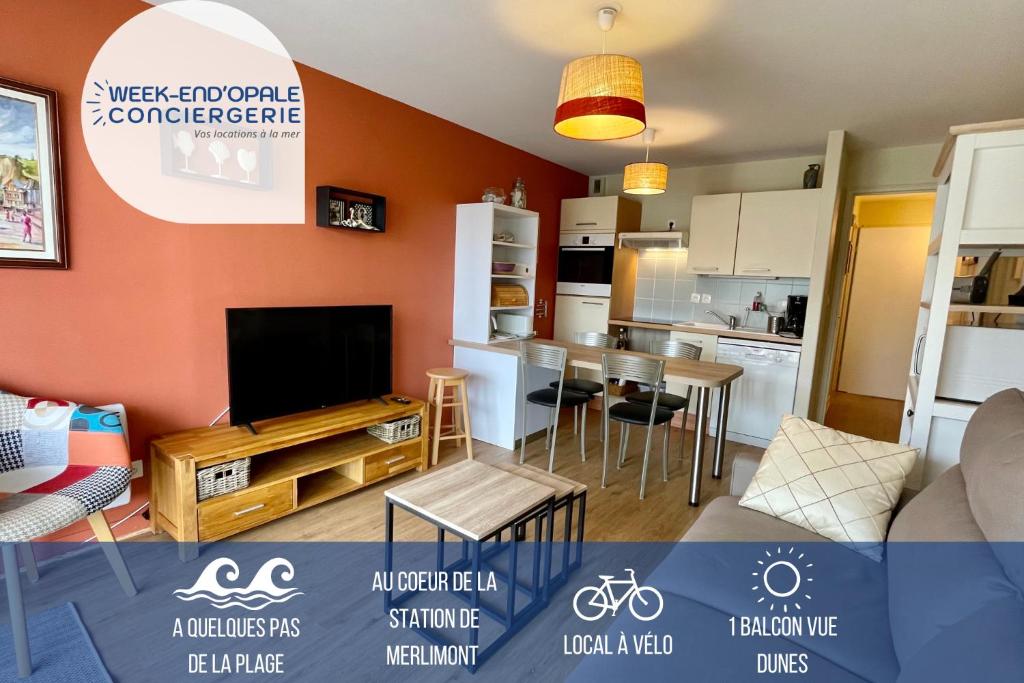 Appartement MerliDunes Proche de la plage 2 eme étage - appart 28 27 Rue des Algues, 62155 Merlimont