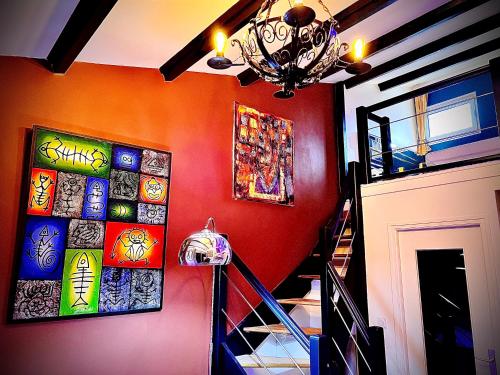 Appartement mezzanine/jardin/terrasse village naturiste