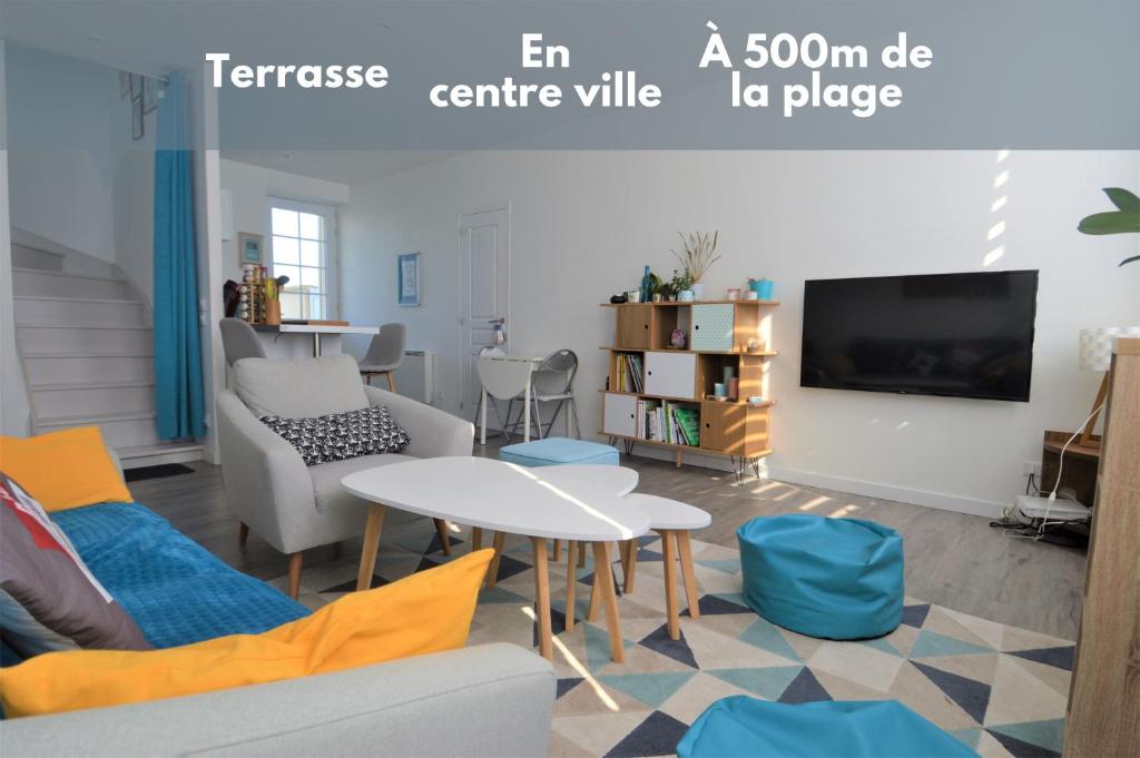 Appartement moderne avec terrasse à 500m de la mer Rue de la Mer, 14470 Courseulles-sur-Mer