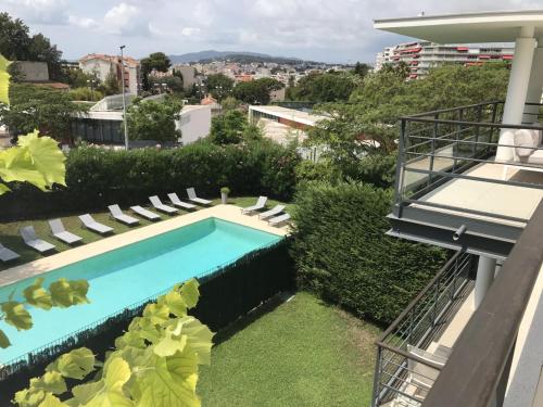 Appartement montfleury, 2 terrasses, 2 chambres , 2 sdb , pkg privé piscine, 10 min walk to Croisette beach and Palais des festivals