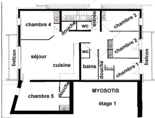 appartement myosotis pour 10 personnes