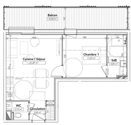 Appartement neuf en cœur de station