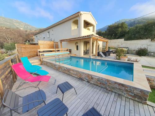 Appartement Piovanacce - T3 avec pisicne privée 10min de Saint-Florent