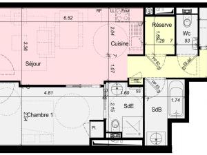 Appartement Appartement Plagne 1800, 3 pièces, 6 personnes - FR-1-455-160 Résidence Diamant des Neiges 73210 La Plagne Tarentaise Rhône-Alpes