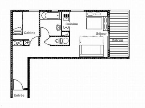 Appartement Saint-Martin-de-Belleville, 2 pièces, 4 personnes - FR-1-344-246