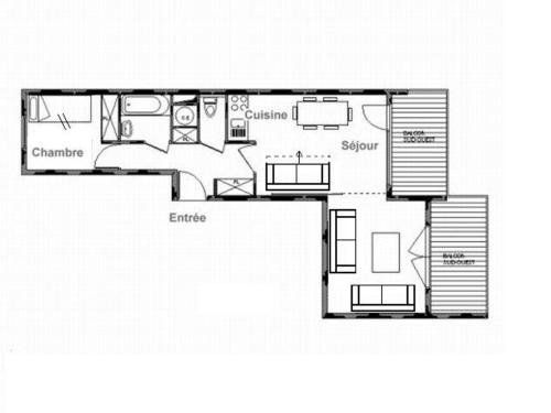 Appartement Saint-Martin-de-Belleville, 2 pièces, 6 personnes - FR-1-344-929