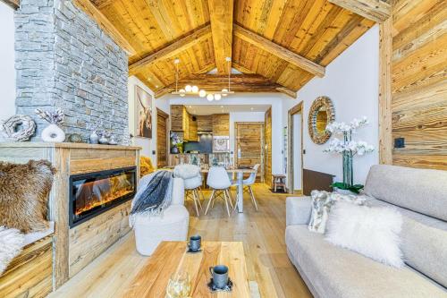 Appartement style chalet 5* vue Mont-Blanc - Arc 1950