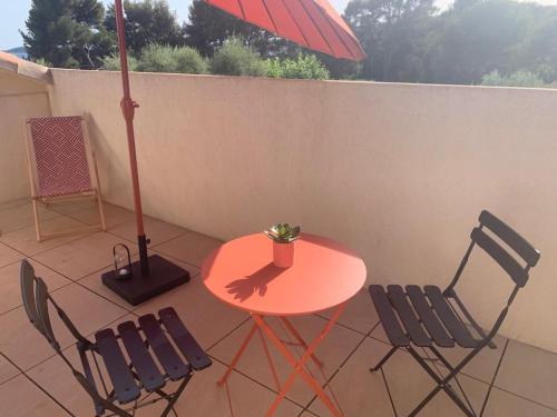 Appartement T2 avec grande terrasse vue mer