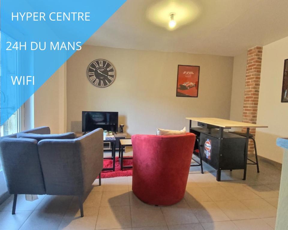 Appartement APPARTEMENT TOUT ÉQUIPÉ ESPRIT 24H DU MANS 35 rue des ponts neufs 72100 Le Mans