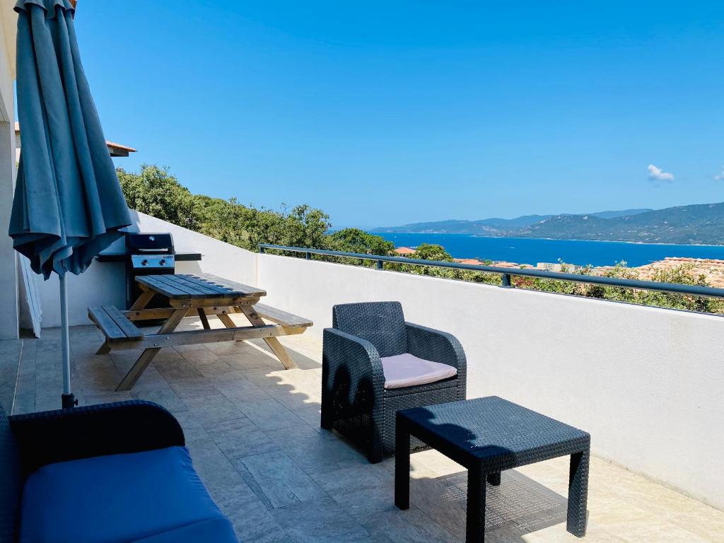Appartement une chambre avec vue mer et montagnes, proche du centre -1 A funtana di U Frusteru, 20110 Propriano