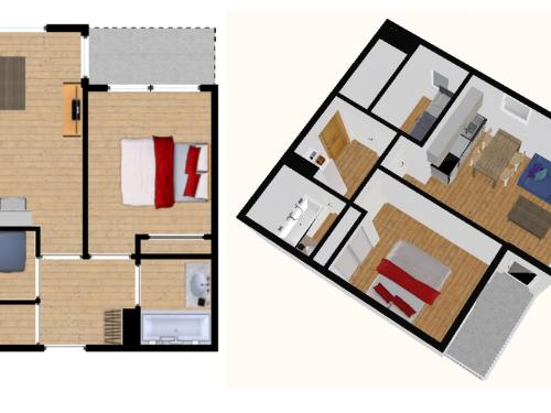 Appartement Val-d'Isère, 3 pièces, 4 personnes - FR-1-694-275