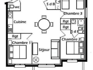 Appartement Villard-sur-Doron, 4 pièces, 8 personnes - FR-1-293-79