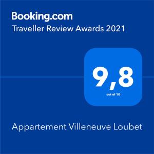 Appartement Appartement Villeneuve Loubet 95, Avenue Jacques Yves Cousteau 06270 Villeneuve-Loubet Provence-Alpes-Côte d\'Azur