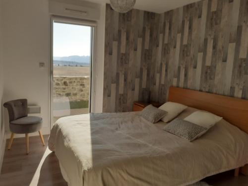 Appartement vue mer des chambres et pièce de vie