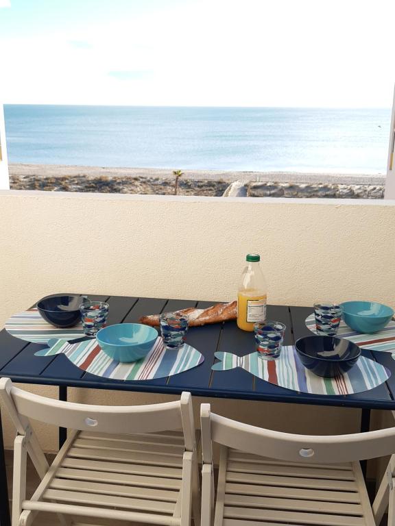 Appartement vue mer, direct plage, front de mer Résidence Palm Beach, 66420 Le Barcarès