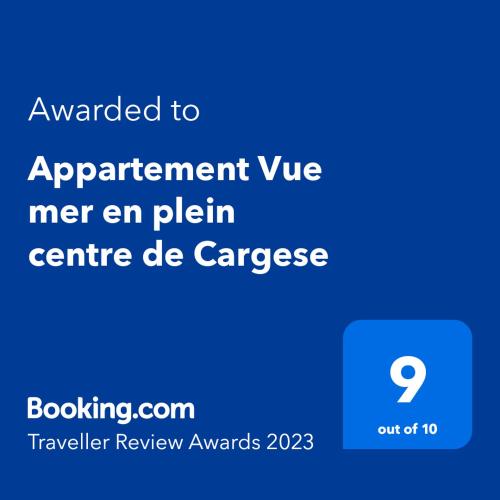Appartement Vue mer en plein centre de Cargese