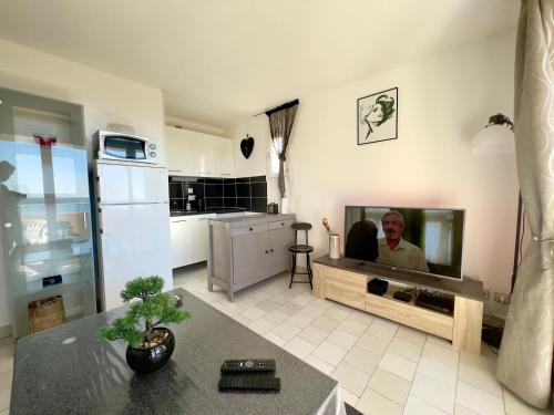 Appartement vue mer imprenable à 80m de la plage