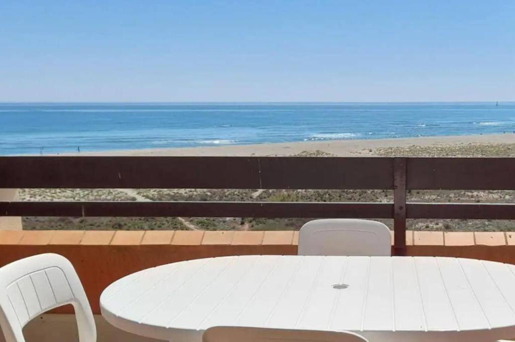 Appartement Appt T1 bis, terrasse face mer, rénové, climatisé Minervois B4 1 Résidence de la Plage 11370 Port Leucate