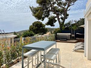 Apt neuf : vue mer, Jacuzzi sur grande terrasse